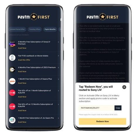 Paytm First Membership