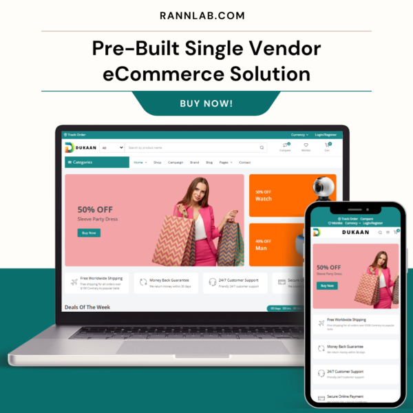 Single vendor ecommerce solution (1) Single Vendor Ecommerce Website Solution