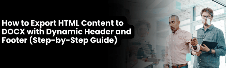 How to Export HTML Content to DOCX