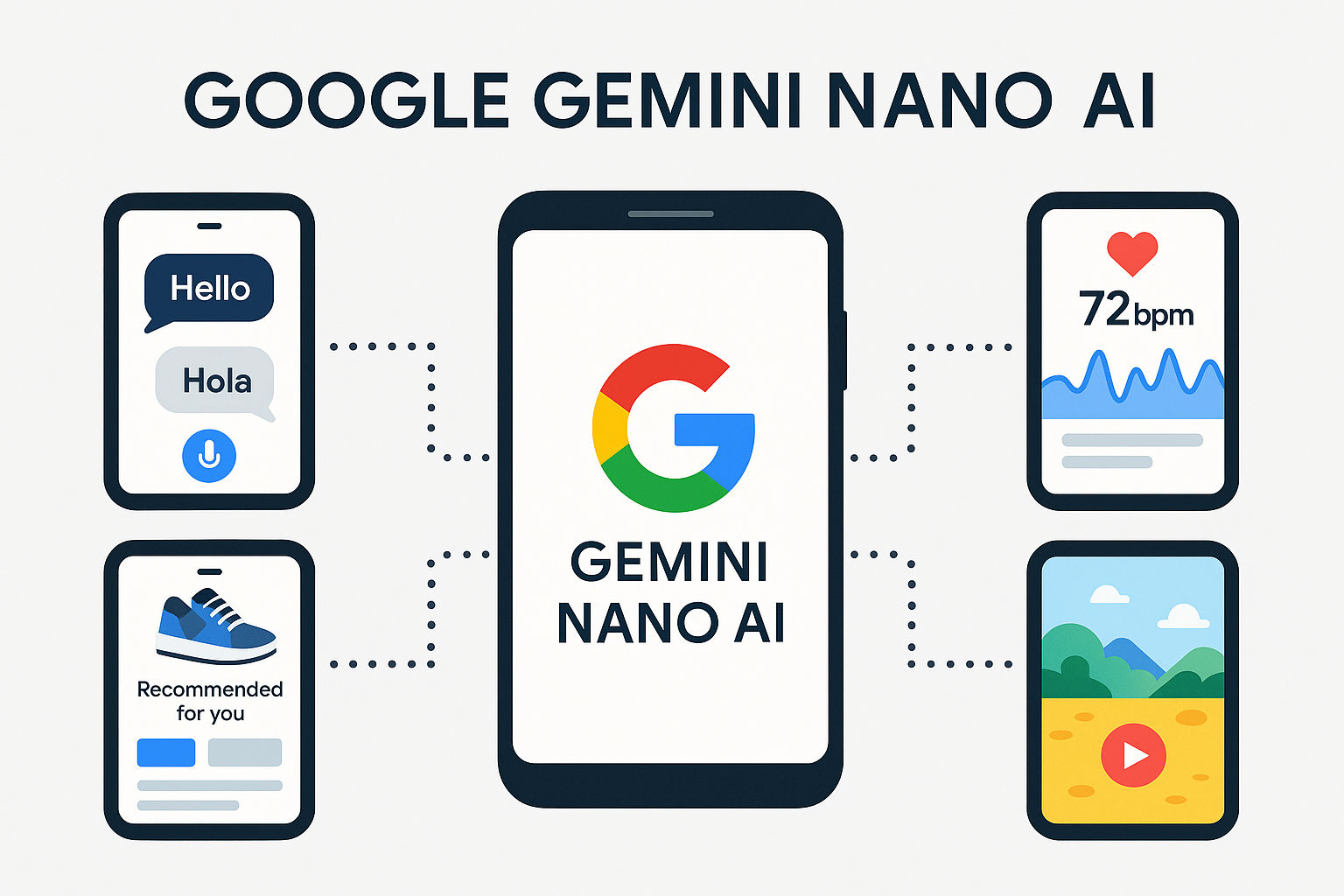 Google Gemini Nano AI in healthcare mobile monitoring app