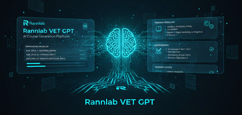 AI Course Generation Platform creating AQF courses automatically with Rannlab VET GPT