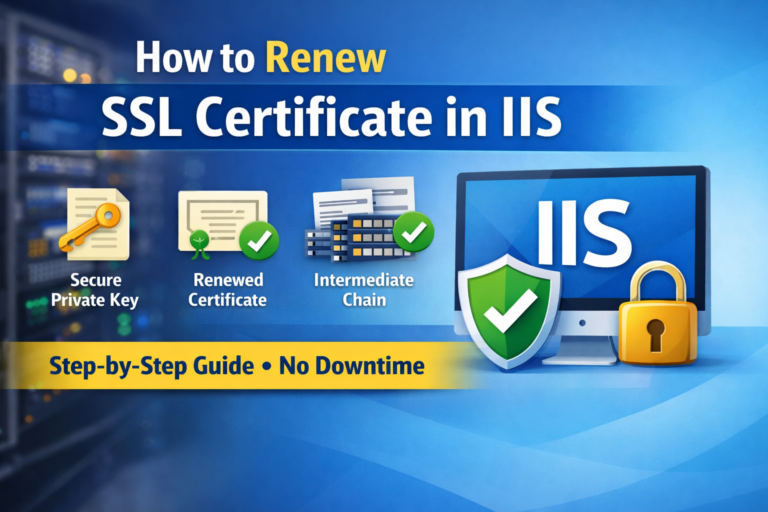 Renew SSL Certificate in IIS step-by-step guide
