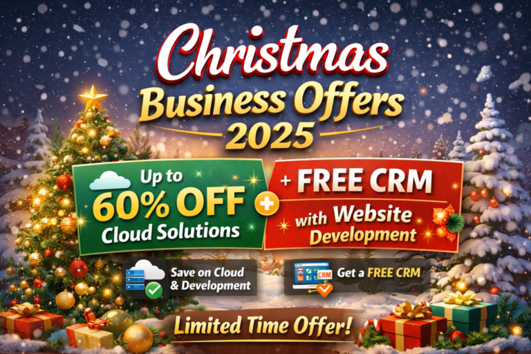 Christmas Business Offers 2025: Up to 60% OFF Cloud Solutions + FREE CRM 1 Christmas business offers 2025 with up to 60% off cloud solutions and free CRM with website development