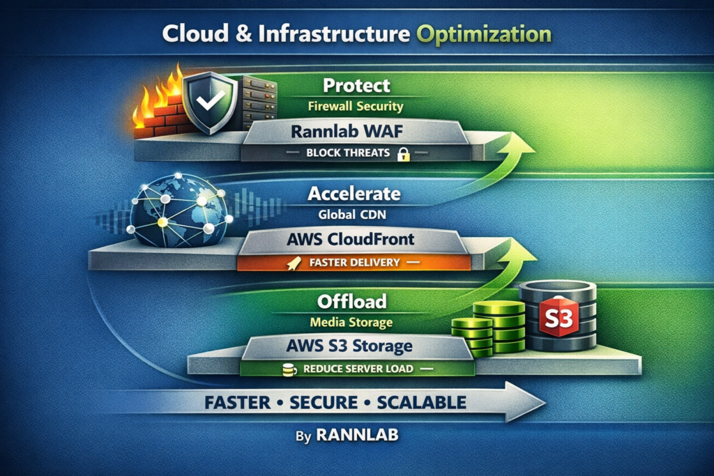 Cloud and infrastructure optimization for WordPress website performance