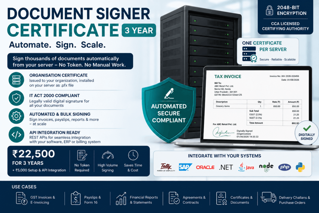 Document Signer Certificate (3 Year)