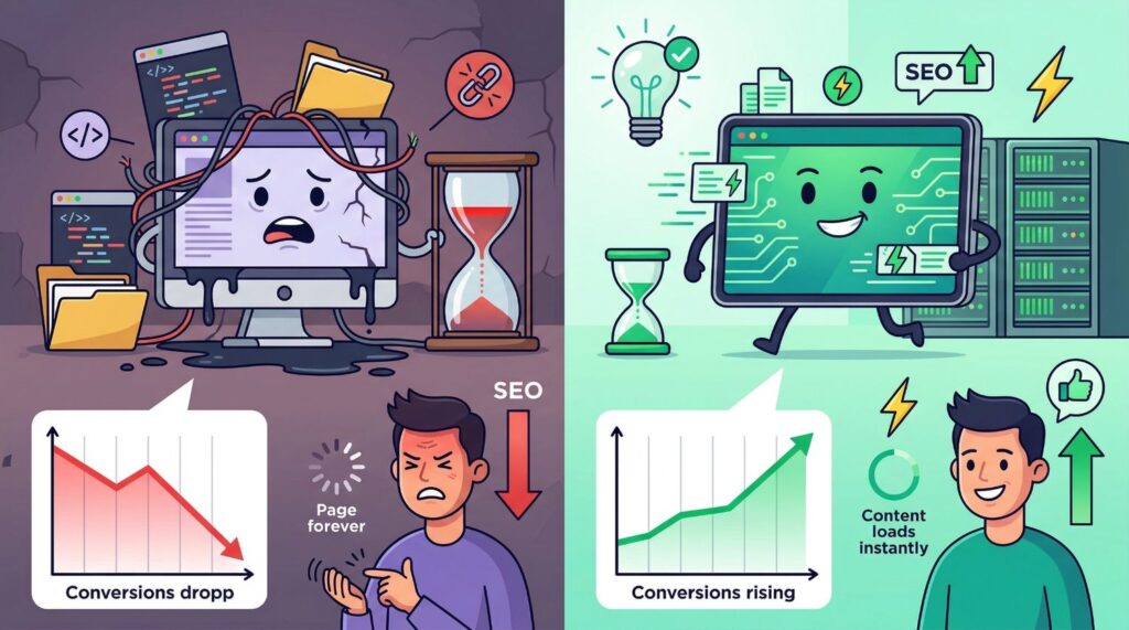 Why Startups Struggle With Their First Website: Key Challenges and Solutions 2 Ignoring SEO early is one of the most expensive startup website challenges long‑term.