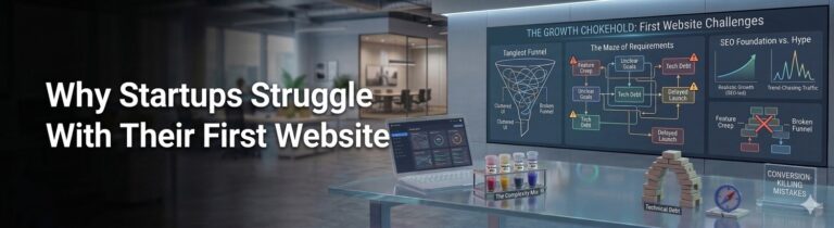Why Startups Struggle With Their First Website: Key Challenges and Solutions 1 startup website challenges