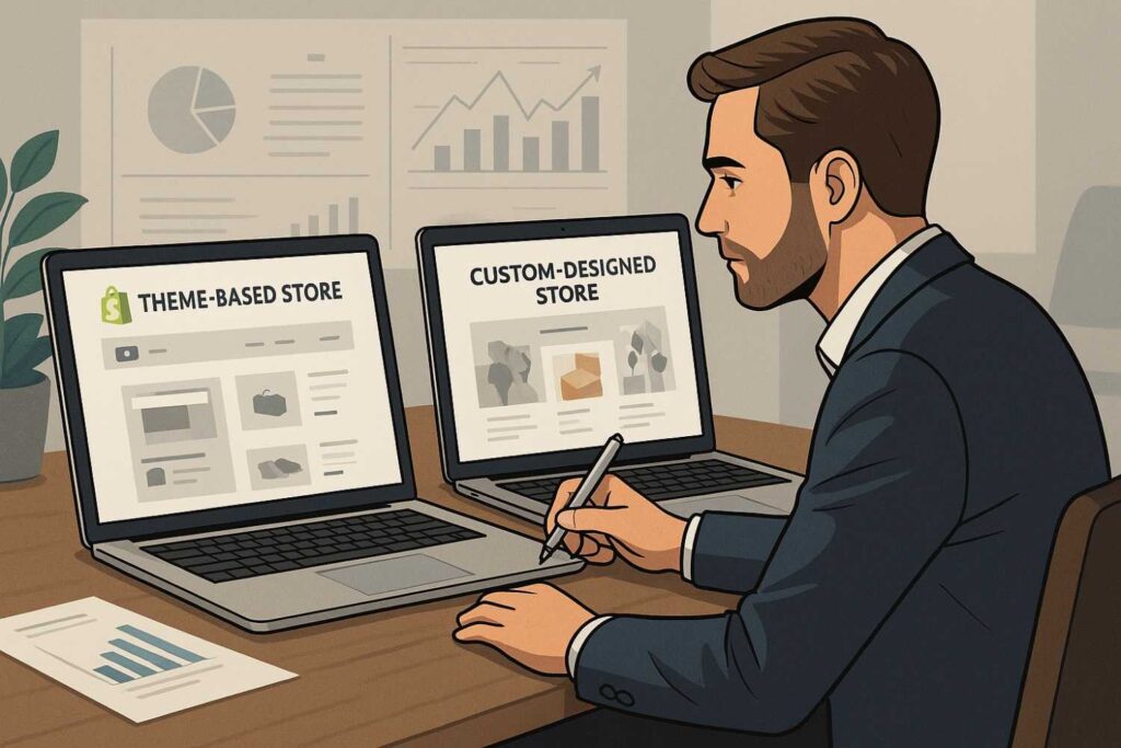 Shopify Theme vs Custom Development: Which One Should You Choose Before Investing? 1 What Shopify Theme vs Custom Development Really Means