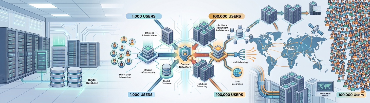Blogs 5 Scaling from 1k to 100k Users: 6 Fatal Architectural Bottlenecks