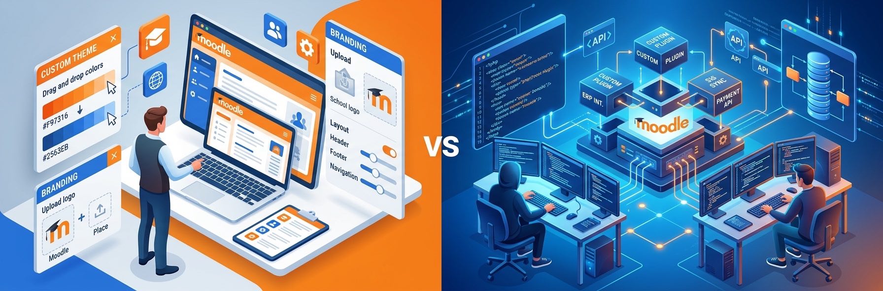 Moodle Customization: Understanding the Difference and Choosing the Right Approach