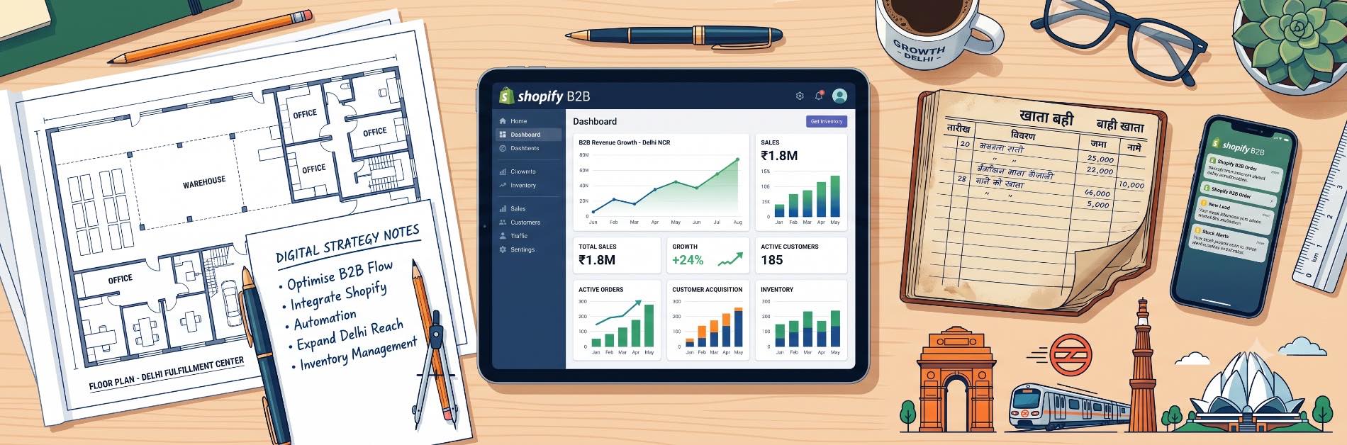 Shopify B2B eCommerce Delhi: The Ultimate Blueprint for Wholesale Distributors