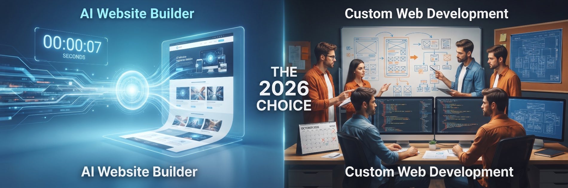 AI Website Builder vs Custom Development: The 2026 Reality Check for Growing Businesses